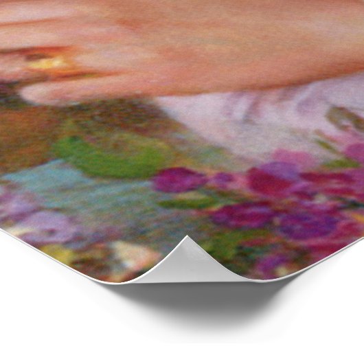 Mooie dame in de tuin van Albert Lynch,  Poster (Hoek)