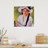 Mooie dame in de tuin van Albert Lynch,  Poster (Keuken)