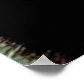 Mooie dame in Fur Poster (Hoek)