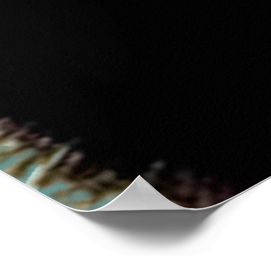 Mooie dame in Fur Poster (Hoek)