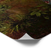  mooie dame in het rood poster (Hoek)