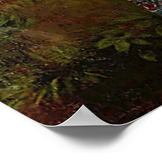  mooie dame in het rood poster (Hoek)