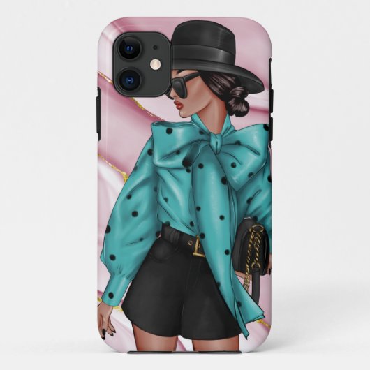 Mooie dame iPhone/iPad-draagtas Case-Mate iPhone Case (Achterkant)