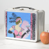 Mooie dame lunchbox (In situ)