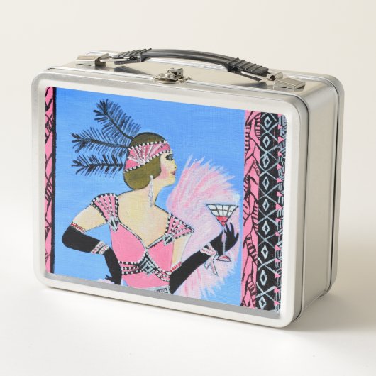 Mooie dame lunchbox (Voorkant)