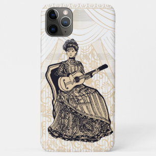 Mooie dame met gitaar Case-Mate iPhone case