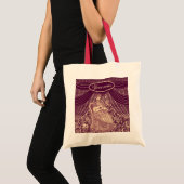 Mooie dame met gitaar tote bag (Voorkant (product))