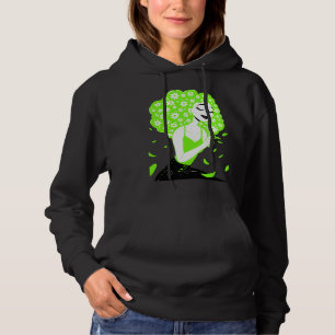 Mooie dame met rozen hoodie