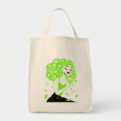 Mooie dame met rozen tote bag (Voorkant)