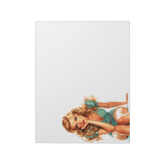 Mooie dame notitieblok (Linkerzijde)