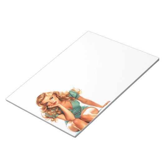 Mooie dame notitieblok (Schuin)