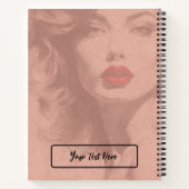 Mooie dame notitieboek (Achterkant)