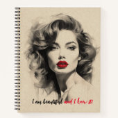 Mooie dame notitieboek (Voorkant)