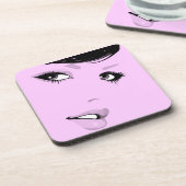 Mooie dame onderzetter (Linkerzijde)