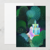 Mooie dame op de Garden-fontein Kaart (Voorkant / Achterkant)