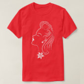 Mooie dame t-shirt (Design voorkant)