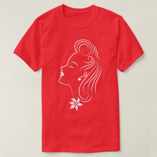 Mooie dame t-shirt (Design voorkant)