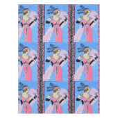 Mooie dame tafelkleed (Voorkant)