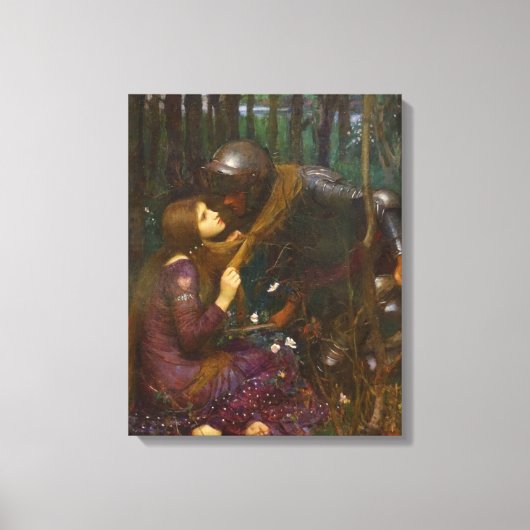 Mooie dame zonder medelijden canvas afdruk (Voorkant)