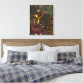 Mooie dame zonder medelijden canvas afdruk (Insitu (Slaapkamer))