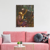 Mooie dame zonder medelijden canvas afdruk (Insitu (Woonkamer))
