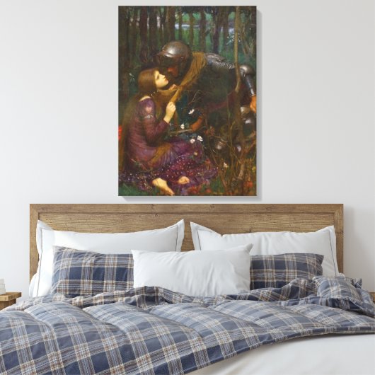 Mooie dame zonder medelijden canvas afdruk (Insitu (Slaapkamer))