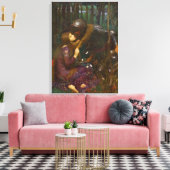 Mooie dame zonder medelijden canvas afdruk (Insitu (Woonkamer))