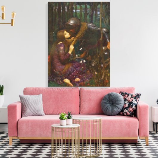 Mooie dame zonder medelijden canvas afdruk (Insitu (Woonkamer))