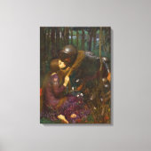 Mooie dame zonder medelijden canvas afdruk (Voorkant)