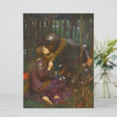 Mooie dame zonder medelijden kaart (Staand voorkant)