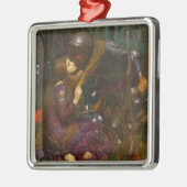 Mooie dame zonder medelijden metalen ornament (Links)