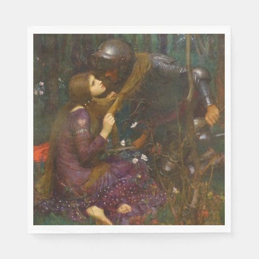 Mooie dame zonder medelijden servet (Voorkant)