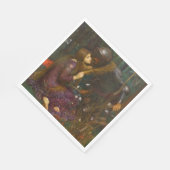 Mooie dame zonder medelijden servet (Hoek)