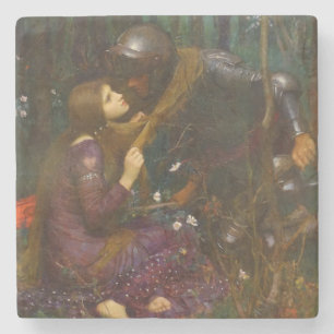 Mooie dame zonder medelijden stenen onderzetter