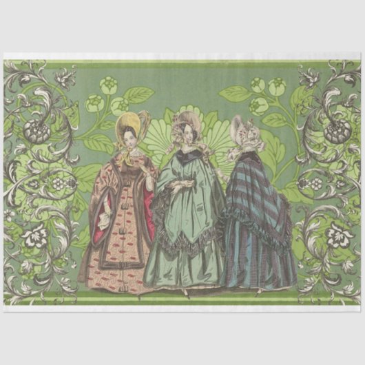 Mooie Dames Decoupage Tissue Papier (Voorkant)