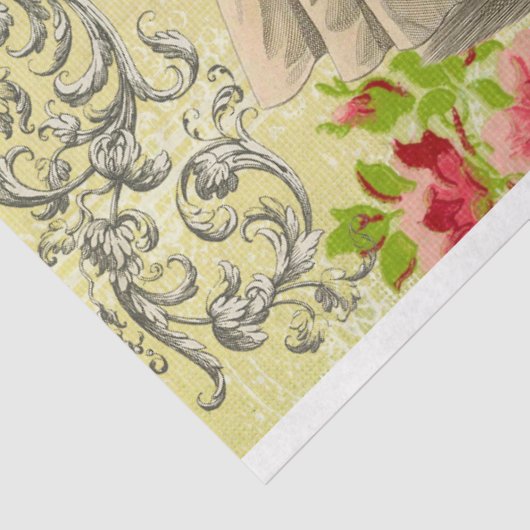 Mooie dames, Decoupage Tissue Papier (Detail)