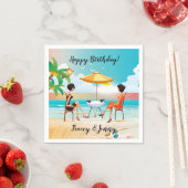 Mooie dames op de dag van de blote dag servet (Insitu)