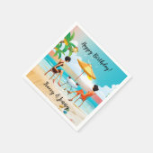 Mooie dames op de dag van de blote dag servet (Hoek)