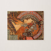 Mooie damesprofiel - Mucha Legpuzzel (Horizontaal)