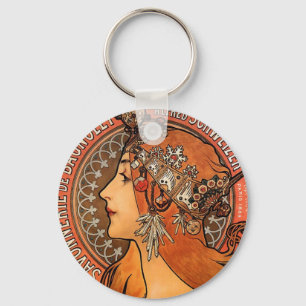 Mooie damesprofiel - Mucha Sleutelhanger