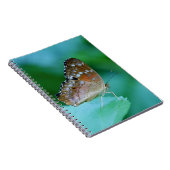 Mooie Danaus Plexippus Butterfly op Leaf. Notitieboek (Rechterzijde)