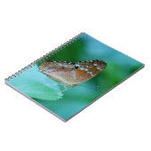 Mooie Danaus Plexippus Butterfly op Leaf. Notitieboek (Linkerzijde)