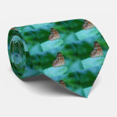 Mooie Danaus Plexippus Butterfly op Leaf. Stropdas (Opgerold)