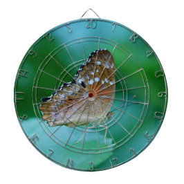Mooie Danaus Plexippus Vlinder op Blad. Dartbord