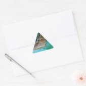 Mooie Danaus Plexippus Vlinder op Blad. Sticker (Envelop)
