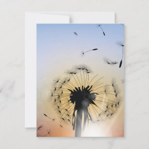 Mooie Dandelion Feestdagenkaart