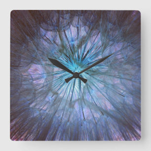 Mooie Dandelion Puff Vierkante Klok