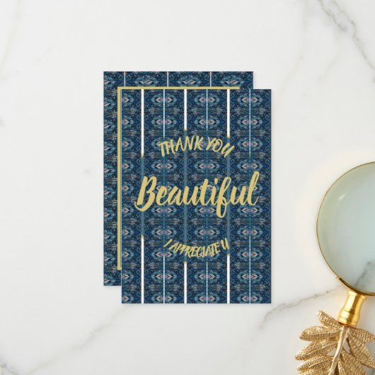 Mooie Dank Je Kaart - PERSONALISEER 'm (Voorkant / Achterkant in situ)