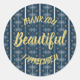 Mooie Dank Je Sticker van Poet Adiela Akoo