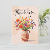 Mooie Dankjewelanselkaart Bedankkaart (Staand voorkant)